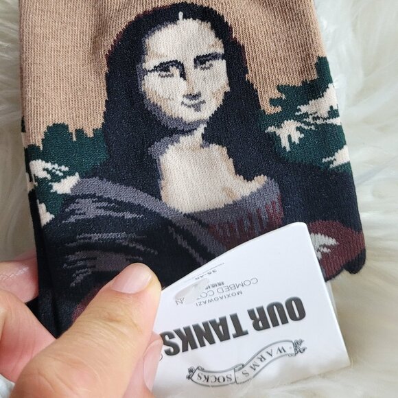 Our Tanks Women's 2pc Multicolored Designs Artistic Socks Set Size 35-40 - Picture 2 of 9